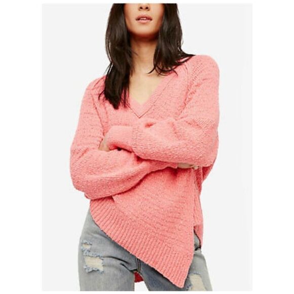 Free People West Coast Pullover In Pink - Picture 1 of 6